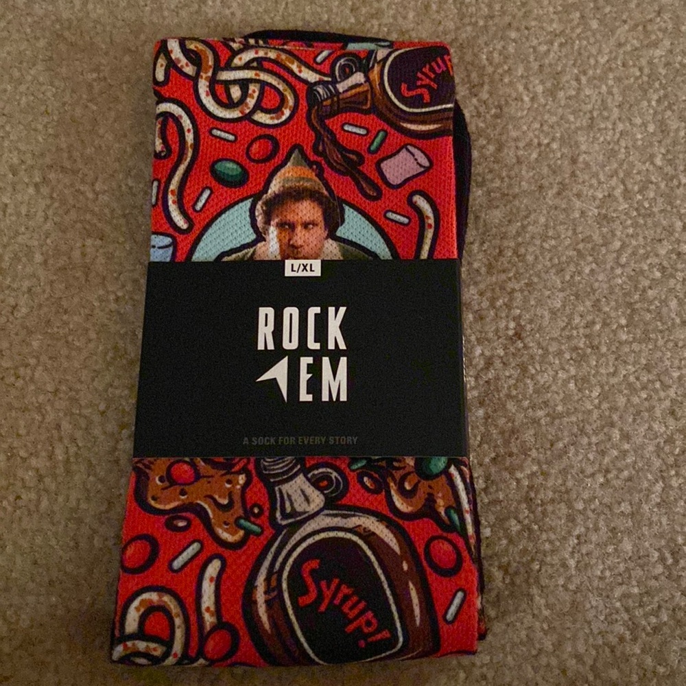 rock’em socks candy spaghetti elf new